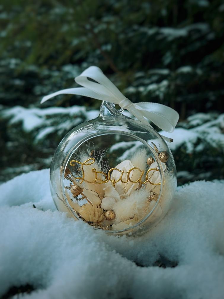 Boule de Noël - Blanche (PRE-COMMANDE)