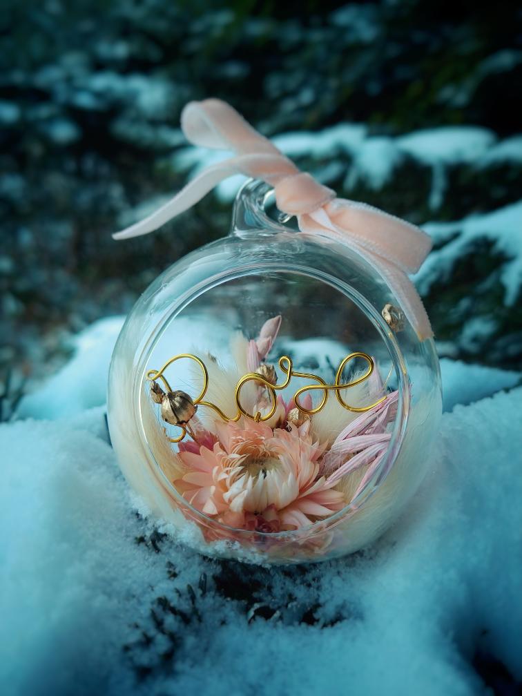 Boule de Noël - Rose (PRE-COMMANDE)