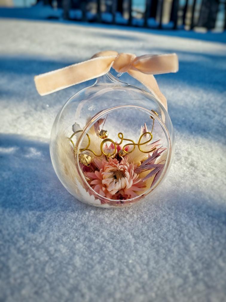 Boule de Noël - Rose (PRE-COMMANDE)